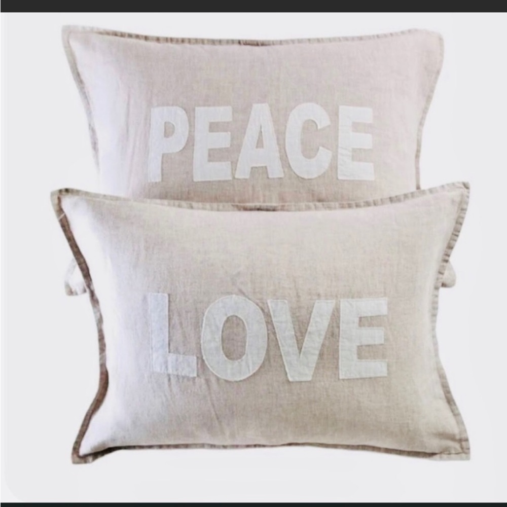 Pom Pom Home - Peace and Love Pillow Sham Set. Spring 2023 Jilly Box